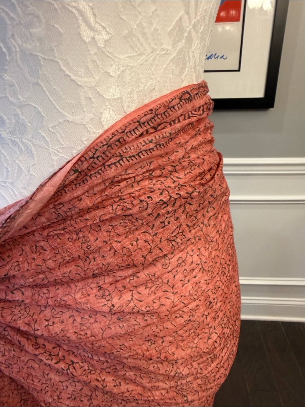 Signals Rust-Pink Cotton Sarong Cover-Up - Picture 3 of 9